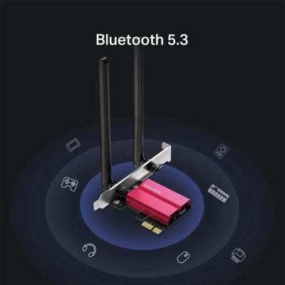 ������� ������� Wi-Fi + Bluetooth Mercusys MA86XE AXE5400 PCI Express (���.����.������.) 2���.