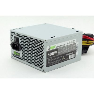 AirMax AA-600W ���� ������� 600W ATX (24+4+6���, 120mm (SCP)\(OVP)\(OCP)\(UVP)\ATX 12V v.2.3)