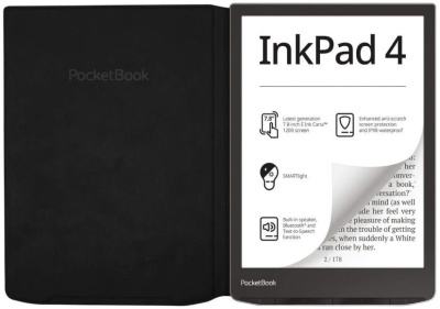����� (�������) ��� PocketBook 743G InkPad 4 ������ (Regular Black), Flip (HN-FP-PU-743G-RB-WW)