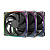   (3 .) Geometric Future Squama 2503B Triple Pack / 120mm, 2000 RPM, 69.11 CFM, 29.0 dBA, 5V ARGB, Black / 1F2503B312001