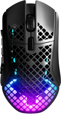 ���� SteelSeries Aerox 9 Wireless Black ���� ����������, ������������ (Bluetooth + ����������), 18000 dpi, USB