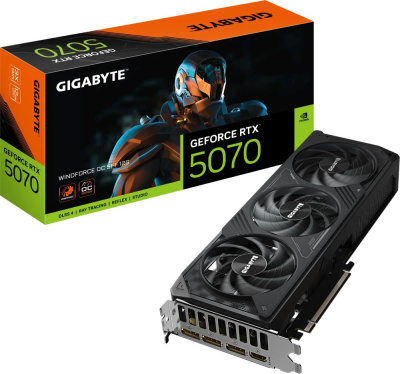 ���������� Gigabyte NVIDIA GeForce RTX 5070 Windforce OC SFF 12GB GDDR7  RTL GV-N5070WF3OC-12GD