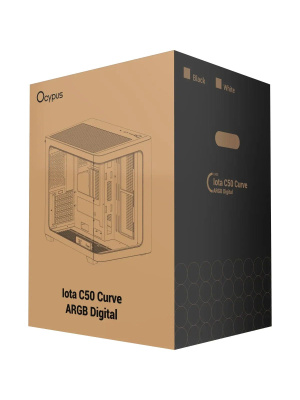 ������ Ocypus Iota C50 BK Curve ARGB Digital, MATX, Type-C*1, USB3.0*2, REAR 1x120mm ARGB, MB SIDE 2x120mm ARGB