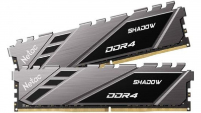 ������ ������ DDR4 Netac Shadow II 16GB (2x8GB) 3200MHz CL16 1.35V / NTSWD4P32DP-16K / Black / with radiator