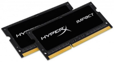     SO-DDR3 8Gb(2x4Gb) PC12800 1600MHz Kingston CL9 HX316LS9IBK2/8 HyperX Impact Black
