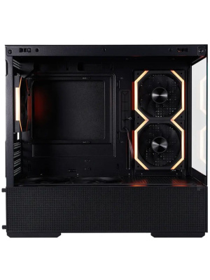������ 1STPLAYER CV6 ARGB Black / mATX / 3x120mm ARGB & 2x120mm fans / CV6-BK-2FAR-2FH7R-1FH7