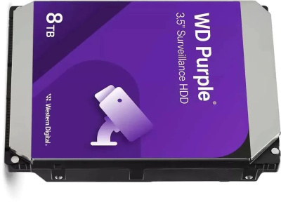 ������� ���� Western Digital Purple WD85PURZ 8TB 3.5" 5640 RPM 256MB SATA-III DV&NVR ��� ������ ����