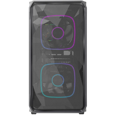 ������ Powercase Mistral SM06 ARGB, Tempered Glass, 3x120mm ARGB PWM fans, ������, mATX  (CMMSM06B-A3)