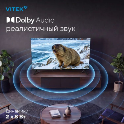 ��������� LED Vitek 40" VT-40FBB200 FHD 60Hz ������