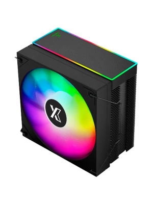 ����� XASTRA AR400 ARGB BK LGA1851/1700/1200/115X/AM5/AM4 (TDP 220W, 4 ����.������ , PWM FAN ARGB 120mm , top cover with ARGB led,  black heatsink ) RET