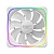  Geometric Future Squama 2503RW Single Pack / 120mm, 2000 RPM, 69.11 CFM, 30.92 dBA, 5V ARGB, White, Reverse / 1F2503R112011