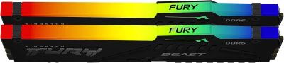 ����������� ������ Kingston Fury Beast RGB KF556C40BB2AK2-64 DDR5 - 2x 32�� 5600���, DIMM, Ret