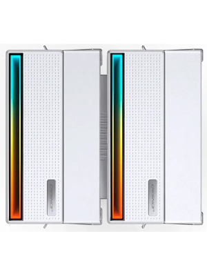 ����� JONSBO CB80 White LGA1851/1700/1200/115X/AM5/AM4 (TDP 260W, PWM, 120mm ARGB LED Fan + 120mm Black Fan, 6 �������� ������, 4-pin, �����) Retail
