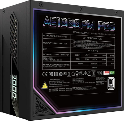 ���� ������� Gigabyte GP-AE1000PM PG5 Gen.5.1, 1000��, 80+ Platinum, ������, retail