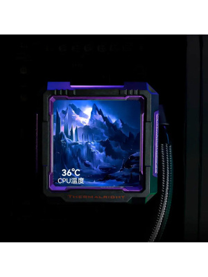 ������� �������� ���������� Thermalright Frozen Warframe PRO 360 ARGB Soc-AM5/AM4/1200/1700/1851 ������ 4-pin 29.8dB Al LCD Ret (F-WFRAME-PRO-360-BL-ARGB)