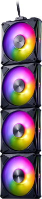 ���������� XPG Hurricane MAG 120 4��, 120��, 4-pin, 2000��/���, 23.36 - 31.36 ��, ARGB, ������, Ret (HURRICANEMAG120ARGBPWM4C-BKCWW)