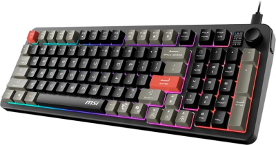 ���������� ������� ���������� MSI Forge GK110 Black ���������, 98��, ��������� ������, USB