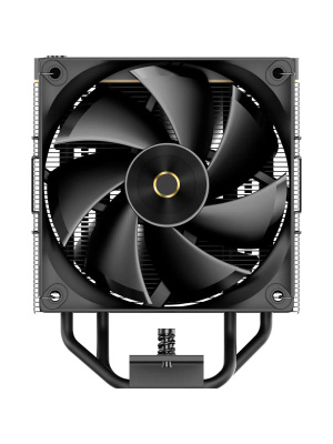 ����� Ocypus Iota A40 BK Dual Fan (220W, 4-pin PWM, LED temp., 156.7mm, Al/Cu, 4x6mm, 2x120mm, 77CFM, 29dBA, 2000RPM, S: 1851/1700/1200/115X, AM5/AM4, black)