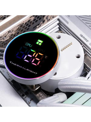 ������� �������� ���������� Thermalright Frozen Magic 360 Digital V2 White ARGB Soc-AM5/AM4/1200/1700/1851 ����� 4-pin 28dB Al LCD Ret (F-MAGIC-360-DIGITAL-WH-ARGB-V2)