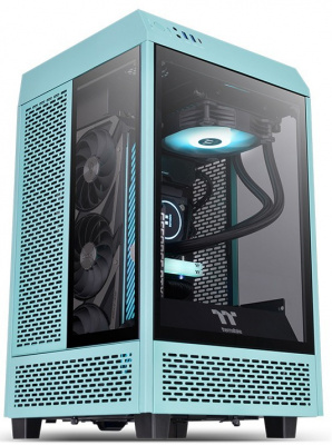  Thermaltake The Tower 100 Turquoise (CA-1R3-00SBWN-00)