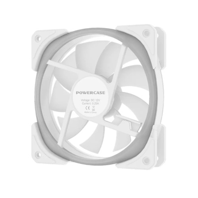 ���������� Powercase (CM21-12W ARGB) White 120x120x25�� (PWM, 4pin +ARGB Sync, 800-1500