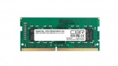 ����������� ������ CBR DDR3 SODIMM 8GB CD3-SS08G16M11-01 PC3-12800, 1600MHz, CL11