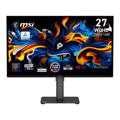 ������� 26.5" MSI Pro Max 271QPX14G  QD-OLED, 2560x1440, 144Hz, 0,03ms, Black (9S6-3PF89A-021)