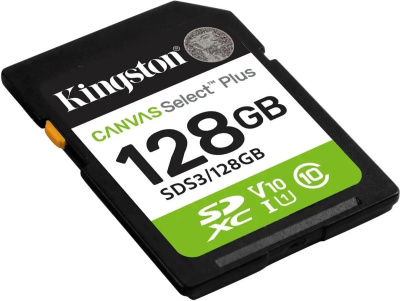 ���� ����� SDXC 128GB Kingston SDS3/128GB Canvas Select Plus w/o adapter
