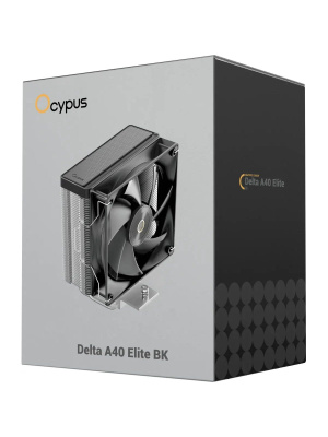 ����� Ocypus Delta A40 Elite BK, 120mm FAN, Top Panel, 4 HEAT PIPES, 4-PIN PWM, 500-2000 RPM, 29DBA, HYDRO BEARING, LGA115X/1200/1700/18XX, AM4/AM5