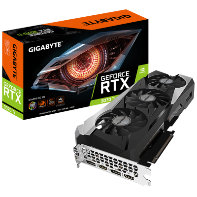  RTX3070TI 8192Mb Gigabyte PCI-E 4.0 GV-N307TGAMING OC-8GD NVIDIA GeForce 256 GDDR6 1845/14000/HDMIx3/DPx3/HDCP Ret