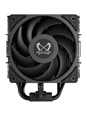 ����� ��� ���������� Scythe Mugen 6 Dual Fan Black Edition (300W, 4-pin PWM, 154mm, Al/Cu, 6x6mm, 2x120mm, 60.29CFM, 26.88dBA, 2000RPM, S: 1851/1700/1200/115X/2011/2066, AM5/AM4, black)