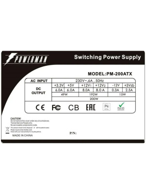 ���� ������� Powerman Power Supply 200W PM-200ATX for EQ series  ITX (4cm fan)