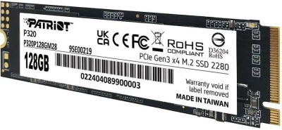 ���������� SSD Patriot PCIe 3.0 x4 128GB P320P128GM28 P320 M.2 2280