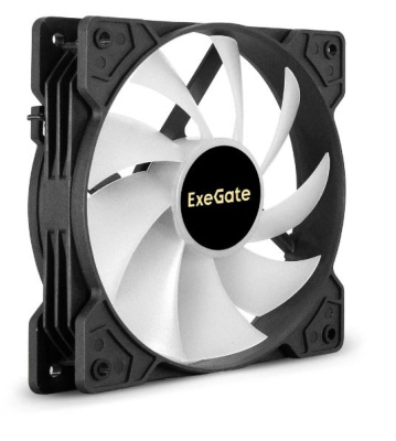 Exegate EX295971RUS ���������� 12� DC � ���������� ExeGate EX12025H6PMY-PWM.ARGB (120x120x25 ��, Hydraulic bearing (�����������������), 6pin, 1200RPM, ARGB ���������, 33dBA)