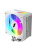 ����� 1STPLAYER CRYO CY12L White / 4HPx6mm, single tower, 1x120mm ARGB fan, 750-1900 RPM, 57.6 CFM, 38.2 dBA / CY12L-WH