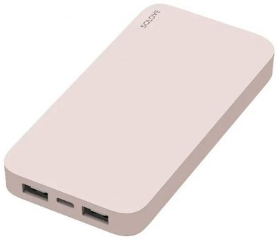   Power Bank Xiaomi (Mi) SOLOVE 20000mAh 18W Quick Charge 3.0. Dual USB  2xUSB ,   (003M Pink RUS) ( !!),  