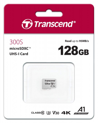 ����� ������ MicroSD 128Gb  Transcend  (TS128GUSD300S) microSDXC UHS-I U3 A1