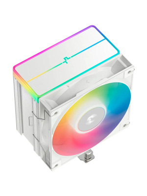 ����� DEEPCOOL AG500 WH ARGB V2 LGA1700/1200/115X/AM5/AM4 (TDP 240W, PWM, ARGB Fan 120mm, 5 ����. ������, �����) RET