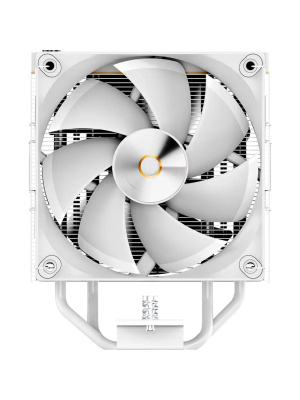 ����� Ocypus Iota A40 WH Dual Fan (220W, 4-pin PWM, LED temp., 156.7mm, Al/Cu, 4x6mm, 2x120mm, 77CFM, 29dBA, 2000RPM, S: 1851/1700/1200/115X, AM5/AM4, white)
