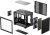 ������ mATX DeepCool CG330 Mesh 3F, Mini-Tower, ��� ��, ������ (R-CG330MESH-BKANM3-G)