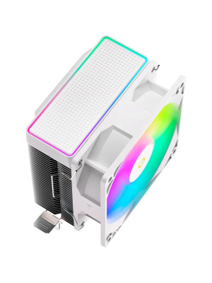 ����� ��� ���������� Ocypus Gamma A20 WH ARGB (110W, 3-pin, 122.5mm, Al/Cu, 2x6mm, ARGB, 1x92mm, 32CFM, 21dBA, 1900RPM, S: 1851/1700/1200/115X,AM5/AM4, white)