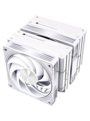 ����� ��� ���������� Thermalright Frost Tower 140 (4-pin PWM, 158mm, Al/Cu, 7x6mm, 1x120mm+1x140mm, 85.35/120CFM, 33.3/36.25dBA, 2400/1850RPM, S: 1851/1700/1200/115X/2011/2066, AM5/AM4, white)
