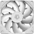  ID-Cooling TF-12025-Pro White 4-pin 150gr Ret