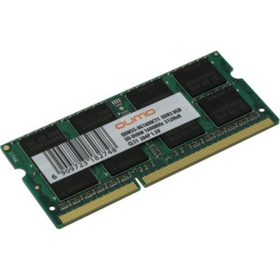 ������ ������ QUMO DDR3 SODIMM 8GB QUM3S-8G1600C11R PC3-12800, 1600MHz