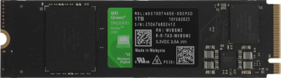 ���������� SSD WD PCIe 4.0 x4 1TB WDS100T4G0E SN3000 Green M.2 2280