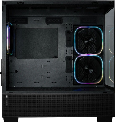 ������ XASTRA Q500M 3ARGB-FG-C10-UC Black mATX/Aquarium/Screewless/ 3x120mm ARGB PWM FG fans/Argb+PWM HUB 10port/ Type-C/ Q500M-3FG12A-C10-UC