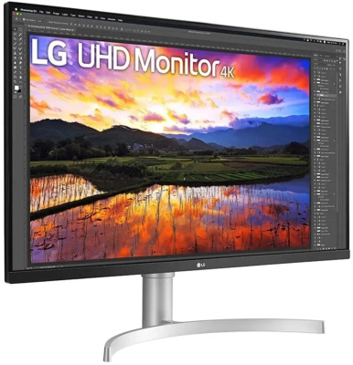 ������� LG 31.5" 32UN650K-W 4K IPS LED �����������/������
