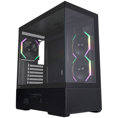 ������ 1STPLAYER CV7 ARGB Black / ATX / 3x120mm ARGB & 2x120mm fans / CV7-BK-2FAR-2FH7R-1FH7
