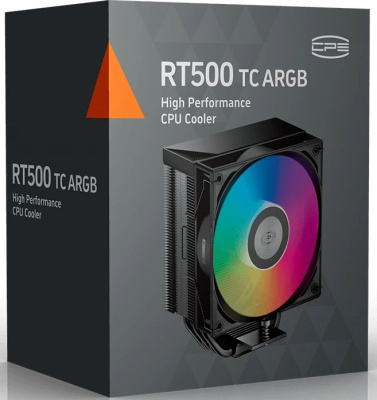 ����� ��� ���������� PcCooler RT500 TC ARGB Soc-AM5/AM4/1200/1700/1851 ������ 4-pin 245W Ret (RT500TC-BKAWYX-GL)