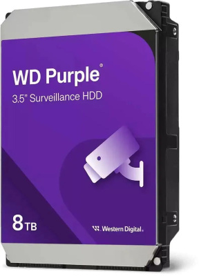 ������� ���� Western Digital Purple WD85PURZ 8TB 3.5" 5640 RPM 256MB SATA-III DV&NVR ��� ������ ����